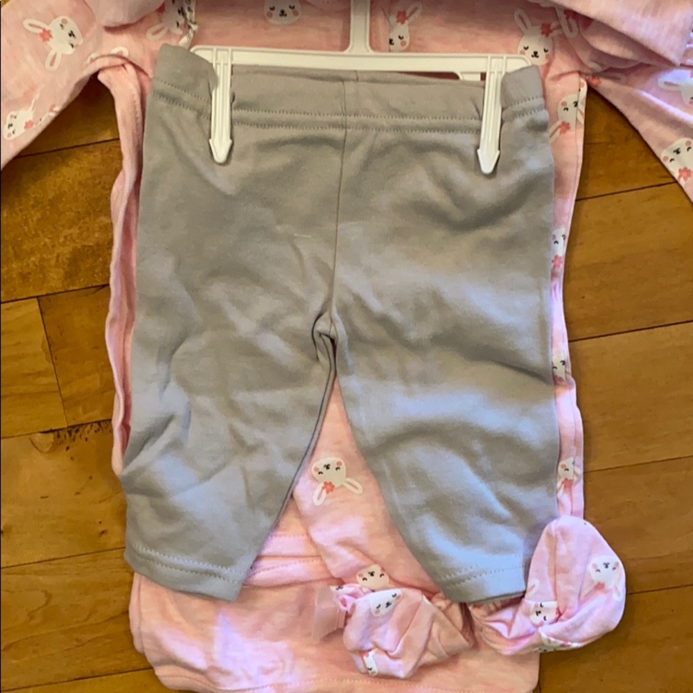 Sterling Baby Girl Pink Bunny 7 Piece Gift Set - Picture 5 of 7